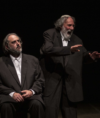 Llega a Funes la obra Dos Viejos Judíos, con las actuaciones de Naum Krass y Martín Fumiato